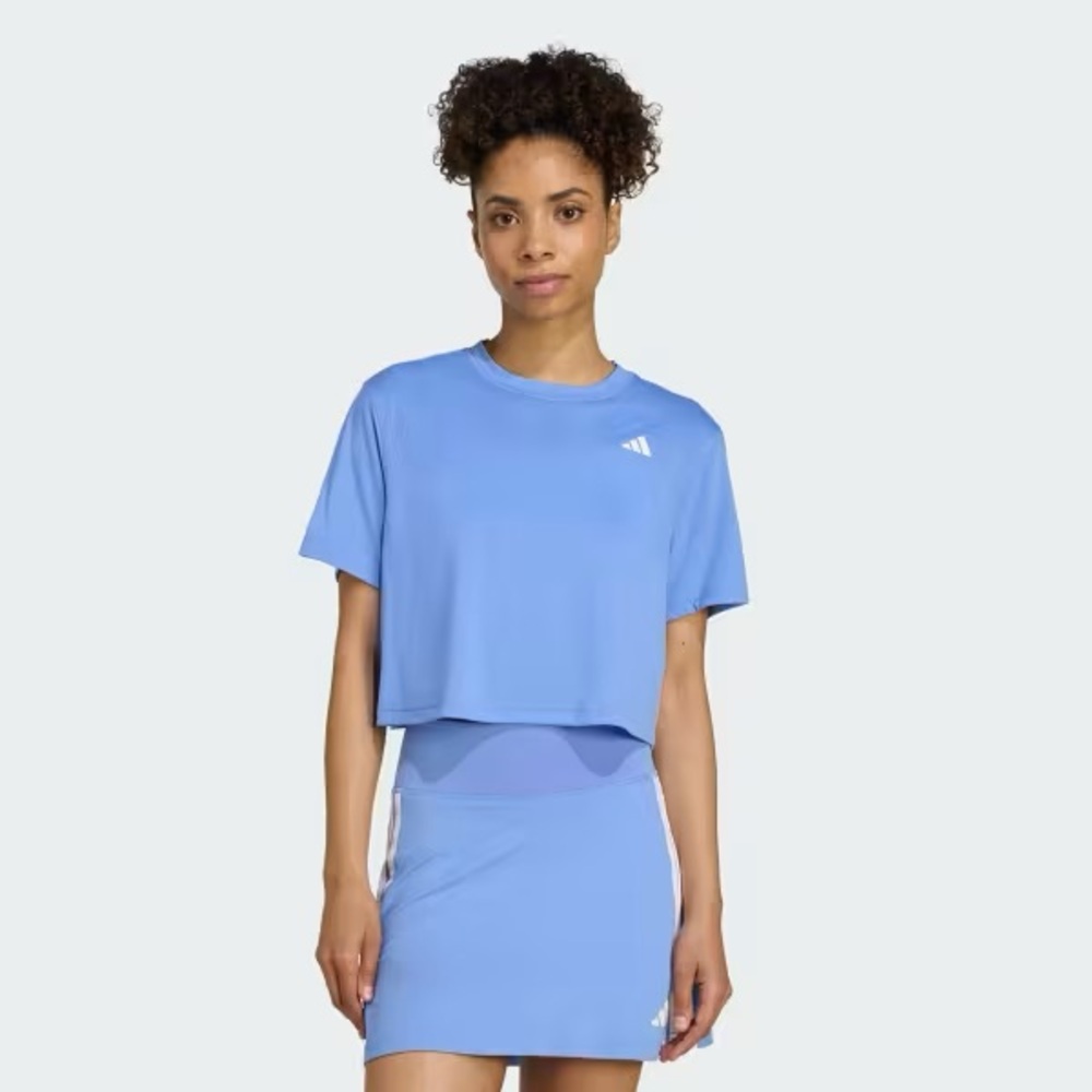 Adidas Train Essentials Body Workout Tee NWT Small in Blue Fusion